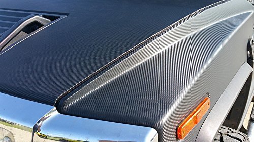 VVIVID XPO Black Carbon Fiber Car Wrap Vinyl Roll with Air Release Technology (50ft x 5ft (Full Car Wrap Roll))
