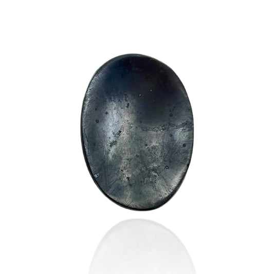 GEMSCITE Shungite Thumb Worry Stones Metaphysical Gemstone Crystal Healing Reiki Men Women Gift FENG Shui Positive Energy Love Wellness Palm Stones Wicca Powerful