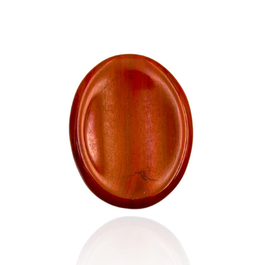 GEMSCITE Red Jasper Thumb Worry Stones Metaphysical Gemstone Crystal Healing Reiki Men Women Gift FENG Shui Positive Energy Love Wellness Palm Stones Wicca Powerful