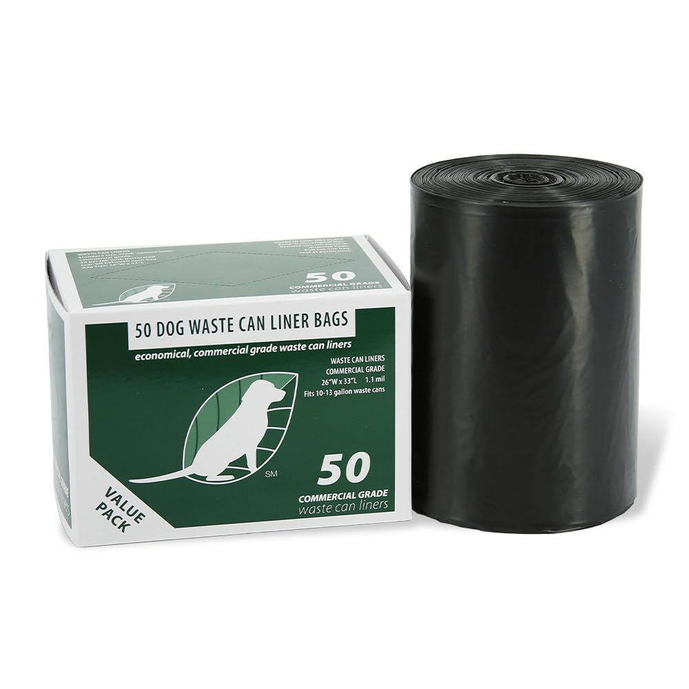 Zero Waste USA Commercial Grade 4 Dog Waste Station Refill Bags Bundle - 6,000 roll bags in 30 rolls of 200 & 4 rolls of 50 Dog Waste Station Can Liners - 40% Thicker competitor brands Roll Bags