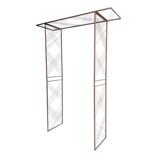Gardener's Supply Company Modena Arch | Flat Top Garden Arch Made of Durable Powder-Coated Steel Perfect for Garden Entrance or Support for Climbing Plants & Vines