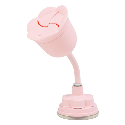 Rotating Nail Polish Bottle Holder | Anti-Spill Tilted Design | Suction Base for Easy Use | Ideal for Nail Art and Storage (Pink)