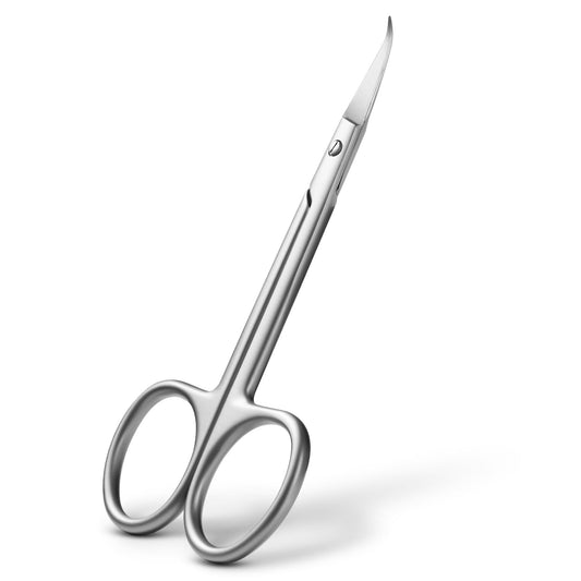 BEZOX Extra Fine Curved Cuticle Scissors, Super Thin Nail Scissors for Cutical Care Only, Professional Manicure Small Scissors, Stainless Steel CuticleTrimmer, 1 pcs