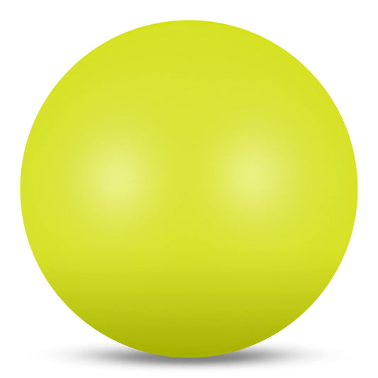 DRUNA Ball for Rhythmic Gymnastics | Ideal for Training and Competition | Two Sizes (Neon Yellow, 15 cm)