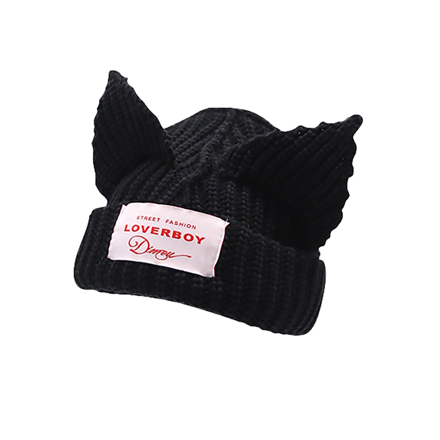 Cat Ear Hat Cute Beanie Hat Knit Wool Cap Warm Slouchy Crochet Hat
