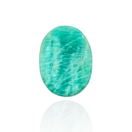 Wholesalegemshop Amazonite Thumb Worry Stones Metaphysical Gemstone Crystal Healing Reiki Men Women Gift FENG Shui Positive Energy Love Wellness Palm Stones Wicca Powerful
