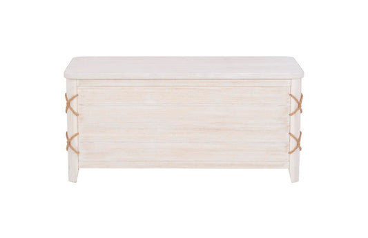 Linon Brosnan Rope Cedar Chest White