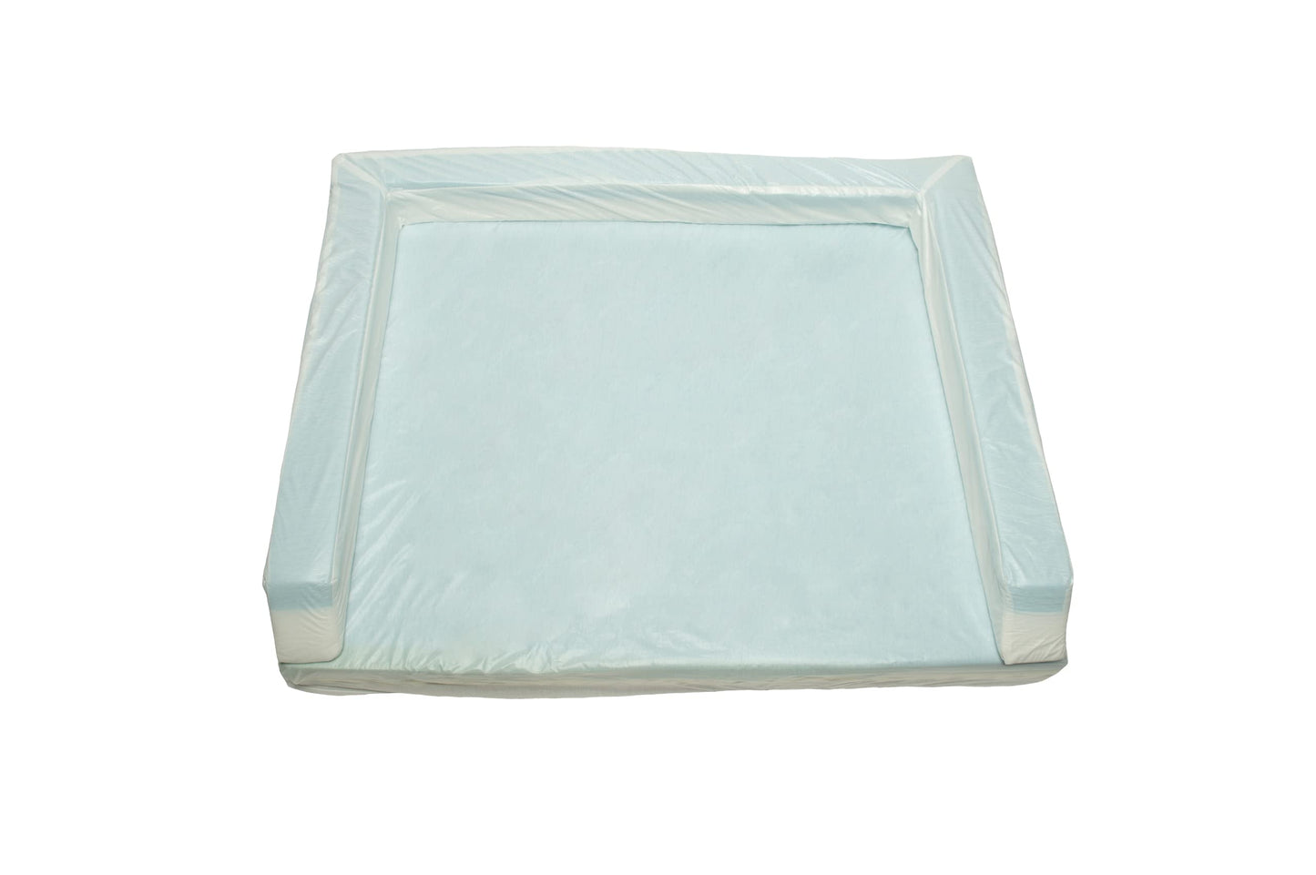 Wag Premium Pet Dog Bed | Multi Layer Construction with Cooling Energy Gel and Copper Infusion | Machine Washable Cover and Water Resistant Liner | Medium, Ocean Blue,Navy