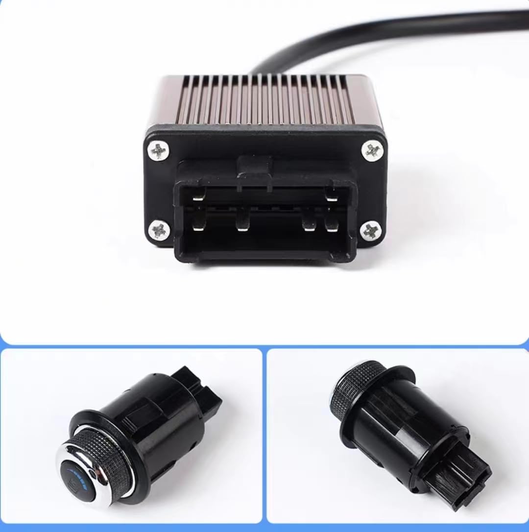 12V Universal Car Seat Heater Control Kit with Wiring Harness (Single Heating)