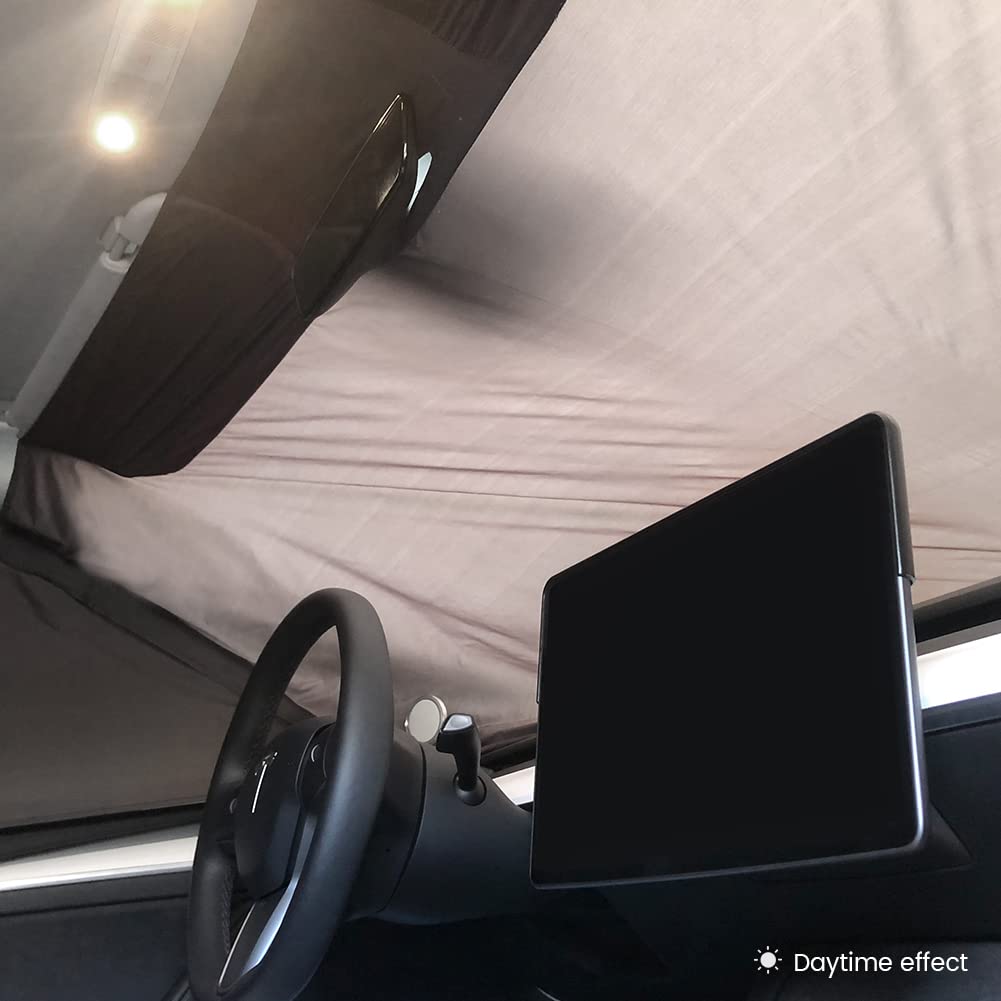Havnby 2020-2024 Tesla Model Y Curtains Car Privacy Windshield Sun Shade for Camping Foldable Auto Accessories UV and Sun Protection 8-Piece