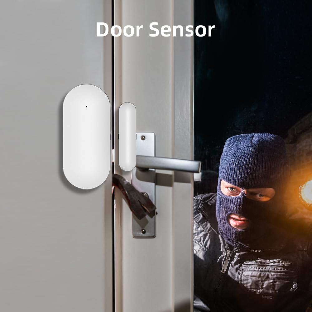 YBJ Alarm System for Home Security |16-Piece Kit – Home Security System | Expandable | Easy Setup | Mobile App Control | 24/7 Professional Monitoring | Alexa and Google Assistant Compatible