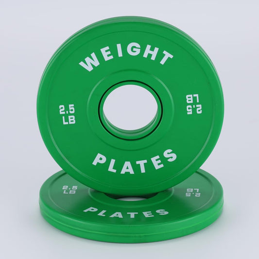 2.5 LBx 2PC Change Plates Fractional Weight Plates 2 in Bumper plates for Weight Lifting,Strength Training Gym Home,Rubber Coating