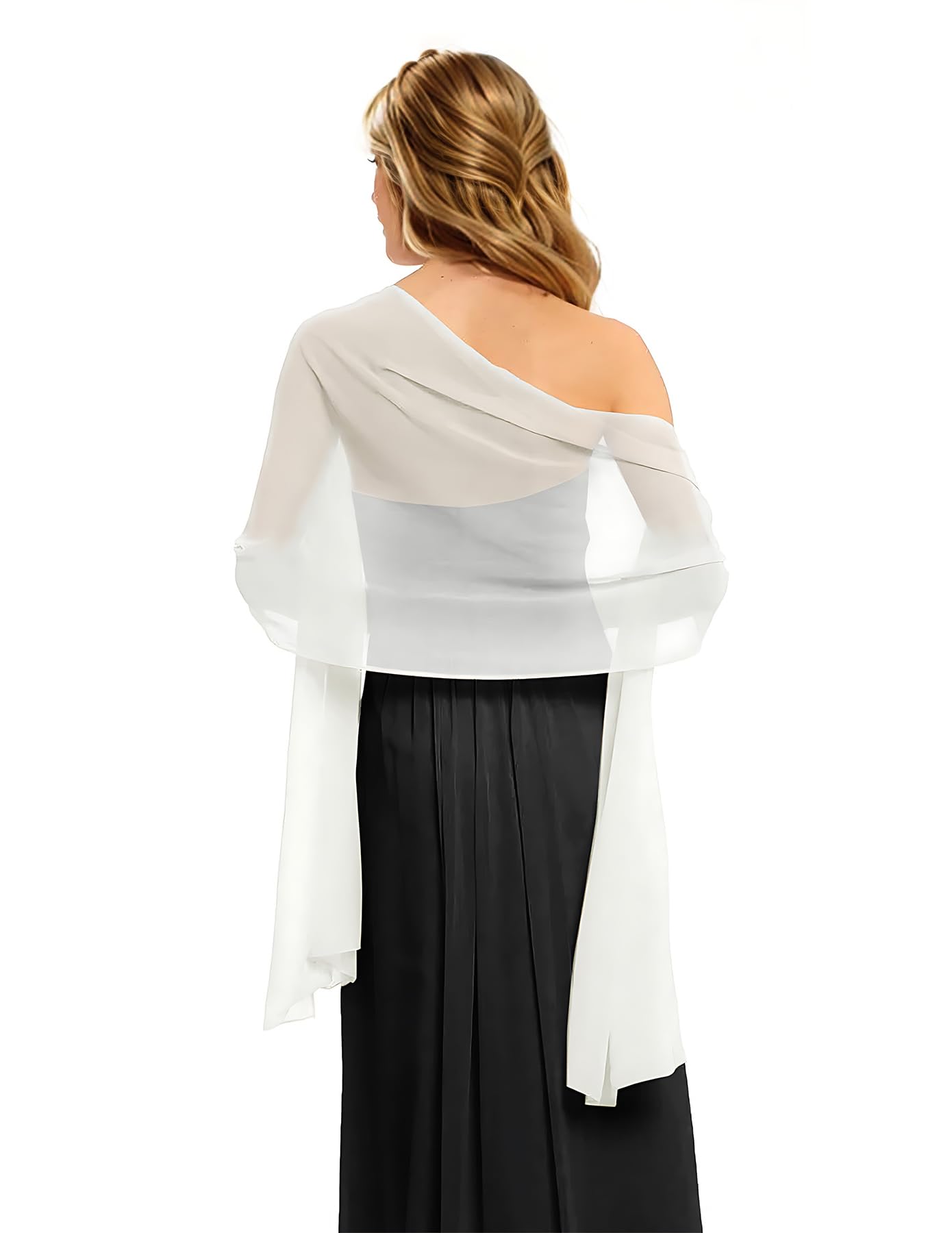 CHICGAL Women's Scarf Shawls and Wraps for Evening Dress Wedding Party Bridal Scarves Sarong Cover Ups