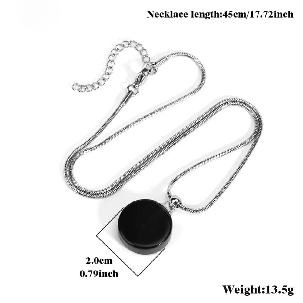 925 Sterling Silver Essential Oil Necklace For Women And Men, 14K Gold Filled Natural Stone Round Perfume Bottle Necklace, Essentials Oil Diffuser Vial Necklace (7 - Essential Oil Necklace)