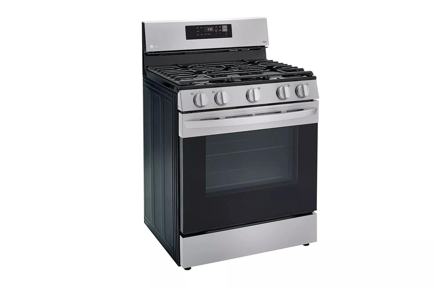 LG LRGL5821S 30 in. 5.8 cu.ft. Smart Single Oven Gas Range with EasyClean, Wi-Fi Enabled in. Stainless Steel
