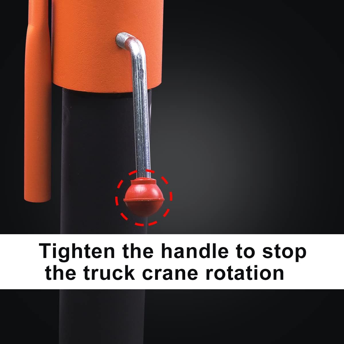 GRIPWAY 2200lb Industrial Folding Hoist Truck - 110V Electric Jib Crane with 1320lb Pull Force, Painted Steel for Warehouse Construction Factory Goods Lifting，Orange