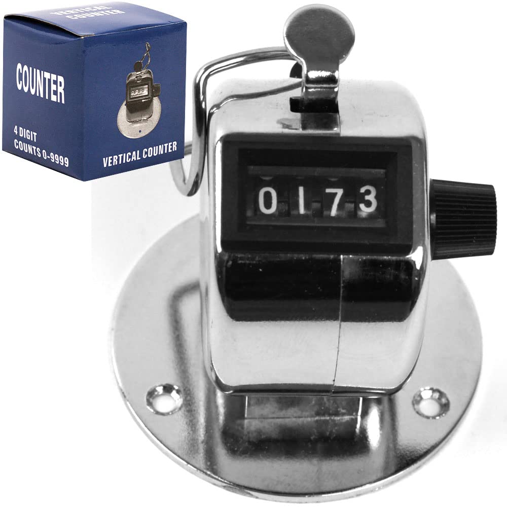 Clicker Counter - Handheld or Mountable with Easy Thumb Tally Button – Click Counter for Sporting Events, Ticket Sales, or Counting People by Stalwart