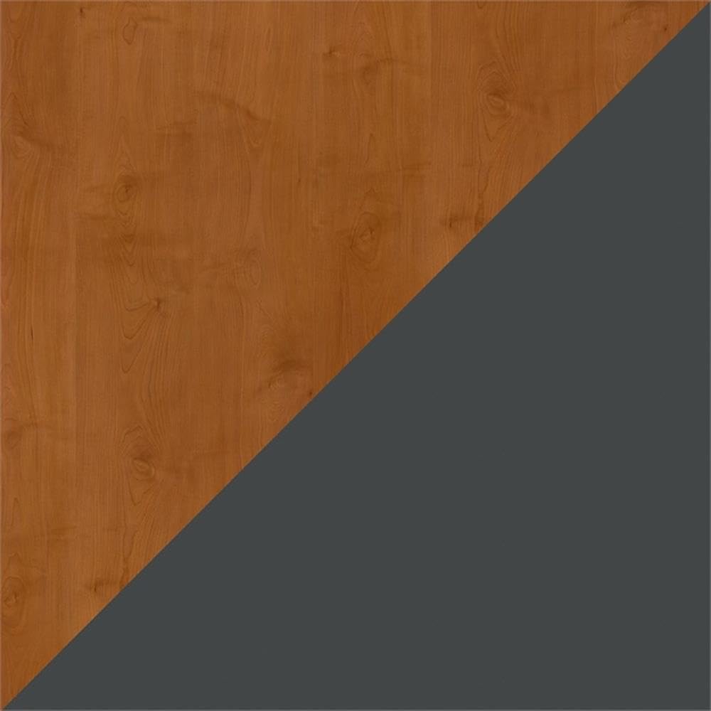 Bush Business Furniture Series A 60W Desk in Natural Cherry and Slate