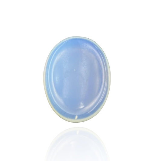 GEMSCITE Opalite Thumb Worry Stones Metaphysical Gemstone Crystal Healing Reiki Men Women Gift FENG Shui Positive Energy Love Wellness Palm Stones Wicca Powerful