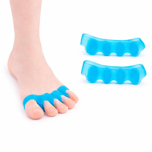KTSAY Toe Separators for Women & Men,Soft Gel Bunion Corrector for Foot Pain Relief, Helps Align Toes, Reduce Pressure & Improve Comfort(blue)