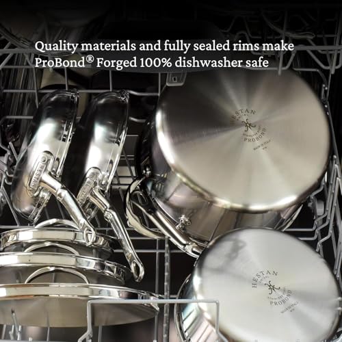 Hestan - ProBond Collection - Professional Clad Stainless Steel 10-Piece Ultimate Cookware Set, Induction Cooktop Compatible