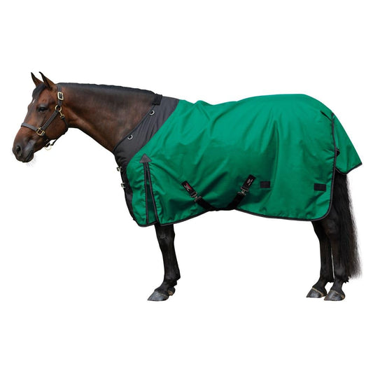 STORM SHIELD Classic II Surcingle Horse Turnout Blanket | Contour Collar | Horse Blankets for Winter Waterproof | 1200D Ripstop Durability | Heavy Weight Winter Horse Blanket | Color Green | Size 70