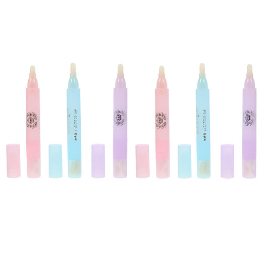 DECORNIJIA 6Pcs Nail Polish Remover Pen for Manicure Smooth Edge Nail Art Corrector Pens Compact and Use Polish Cleaning Tools for Beginners Light Blue Purple Pink