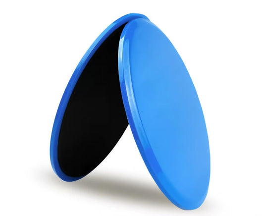 Zwxejcb 2-Pack Exercise Sliders & Fitness Discs – Dual-Sided Exercise Gliding Discs for Core Workouts & Pilates. Use on Carpet or Hardwood Floors. Light, Portable, Perfect for Abdominal, Core Training for Women and Men. (Blue)