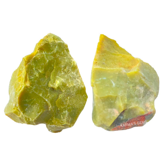 Green Opal, 2 Pcs, Crystals, Rocks, Jade, Crystals and Healing Stones, Witchcraft Supplies, Healing Crystals, Stones, Healing Stones, Rock Collection, Agate, Raw Stones