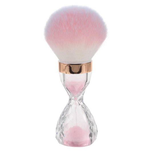 VINTORKY Nail Dust Brush Large Soft Bristle Cleaning Brush for Acrylic Powder Makeup and Nail Art with Hourglass Design Portable for Home and Salon Use