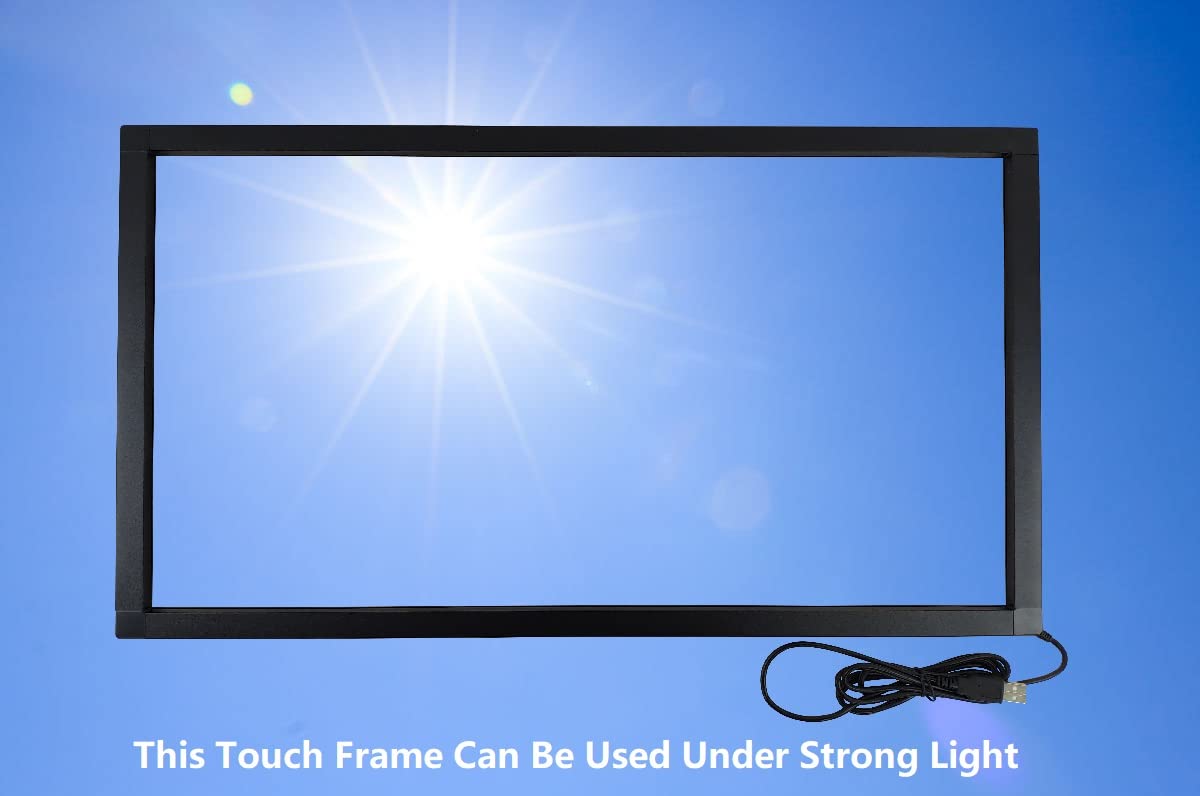 DeYoWo 24 Inch Interactive 10 Points Infrared IR Touch Screen Overlay Frame Free Driver