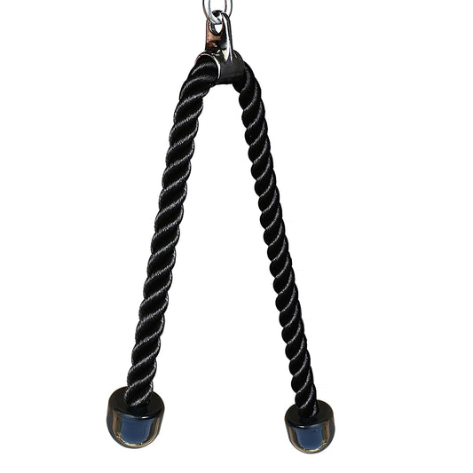KORIKAHM Long Tricep Rope, Rope Pull Down Attachment 47 55 Inch Length Long, Tricep Rope Cable Attachment, Tricep Pull Down Rope for Home Gym Pulley System,Cable Machine Attachment (Length 47")