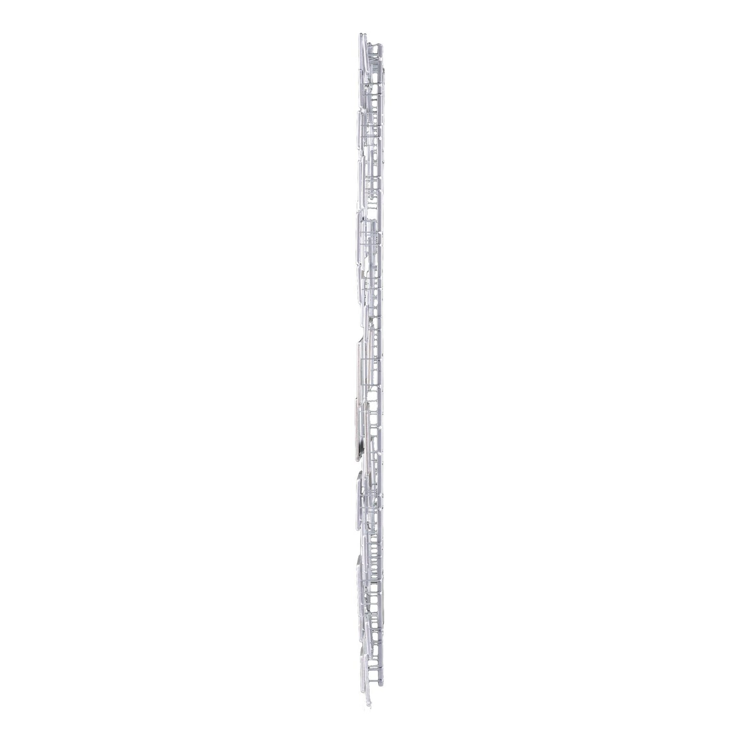 SEI Furniture Wavson Wall Sculpture, Geometric 3D Design, Unique Mounting Wall Art, Silver, 47.00" x 2.25"