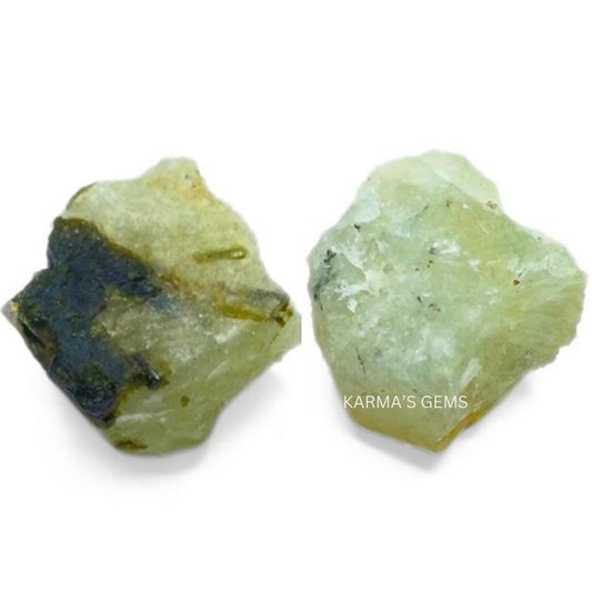 Crystals, Rocks, Jade, Crystals and Healing Stones, Witchcraft Supplies, Healing Crystals, Stones, Healing Stones, Rock Collection, Agate, Raw Stones (Prehnite, 2 Pcs)