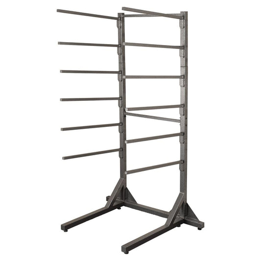 Schneiders Easy-Up Pro 12 Arm Free Standing Saddle Pad Rack Stand | Heavy-Duty Steel Organizer | Holds 12 Pads | Ideal for Tack Rooms, Horse Shows, and Barns | Color Gray Armor