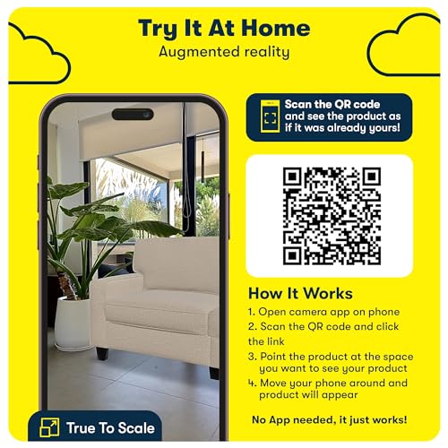 Serta Palisades 61" Track Arm Sofa, Easy Care Polyester, Soft Pillow Back, Pocket Coil Seat Cushions, Removable Covers, Loveseat or Couch for Small Spaces, Living Rooms or Bedrooms, Gray