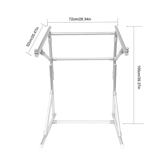 SDVantage Cross Stitch Frame Embroidery Stand Cross Embroidery Frame Embroidery Auxiliary Tool Adjustable Floor Stand Lean Tube