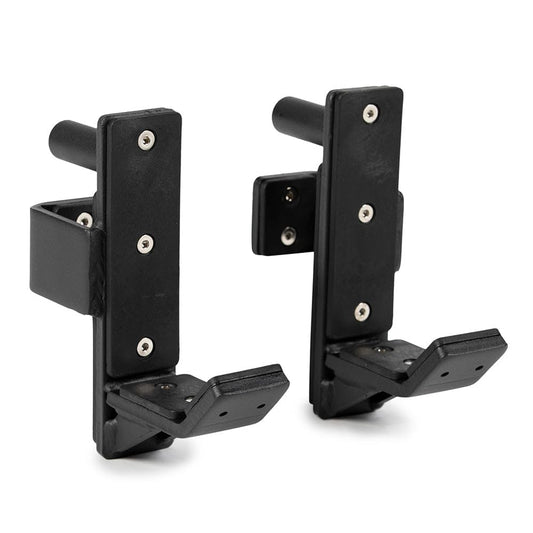 Titan Fitness T-2 Series Power Rack J-Hooks, 1000 LB Capacity, Fits 2" x 2" Rack Uprights with 26mm Holes, UHMW Protective Liners, Barbell Holder for Squat & Bench Press