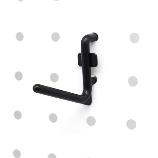 Colorstorm 1.5 inch Pegboard Hooks Kit 100 pk L Style for Peg Board Assortment Tool Organizer Black Peg Hooks Accessories (100PK)