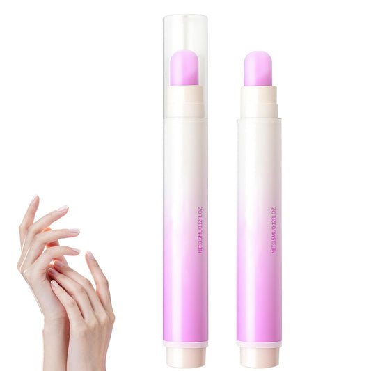 2PCS Glintor 3-in-1 Nail Care Pen with Ceramic Tip Cuticle Pusher, Professional Cuticle Remover and Moisturizer for Hangnails, Dry and Damaged Nails