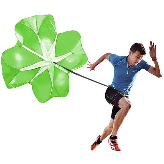 ANPOPO Bfsmile Running Speed Training 56" Parachute with Adjustable Strap, Free Carry Bag. Speed Chute Resistance Running Parachute for Kids Youth and Adults (Green)