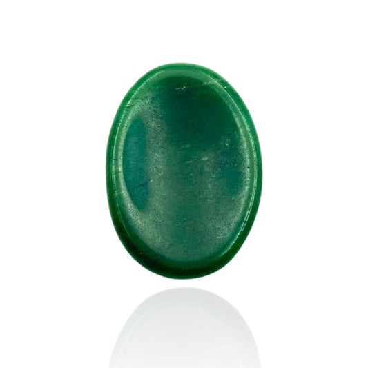 GEMSCITE Mica Green Zade Thumb Worry Stones Metaphysical Gemstone Crystal Healing Reiki Men Women Gift FENG Shui Positive Energy Love Wellness Palm Stones Wicca Powerful