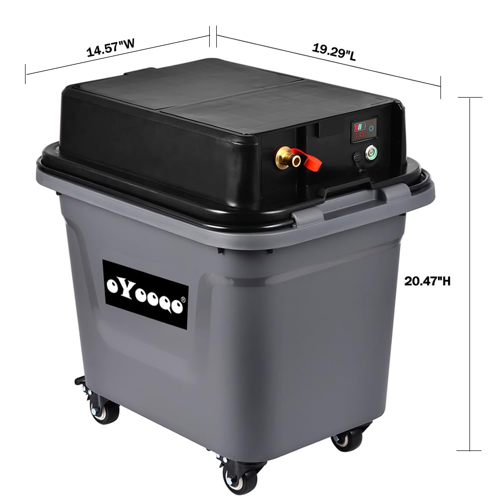 OYOOQO Cordless Pressure Washer - 330 PSI Powerful, 10Gal Built-in Tank, 5-Hour Runtime | Hose-Free Portable Cleaner for Car/Boat/ATV, Patio/Garden, Camping Shower & Outdoor Use