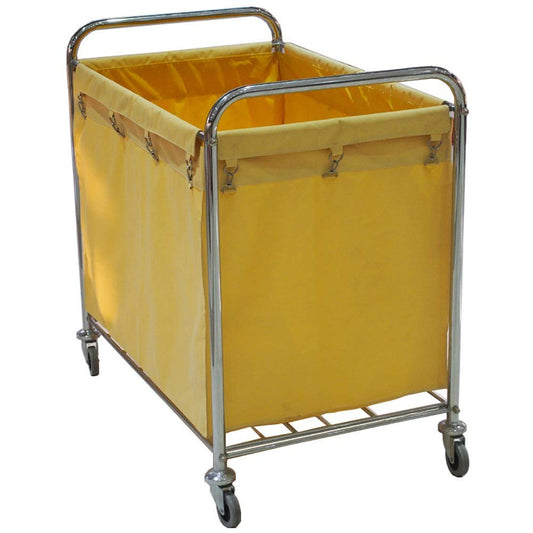 Movable Hand Trucks Storage Kitchen Movable S Hotel Laundry Sorter Cart On Wheels Club Linen Cart for with Handle Lobby Room Service Rolling with Movable Cover,Yellow,92X56X89Cm