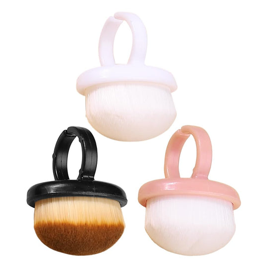 Beaupretty Nail Dust Brush Soft Bristle Fingernail Scrub Brush Short Handle Portable Manicure Tool for Cleaning and Polishing Nails