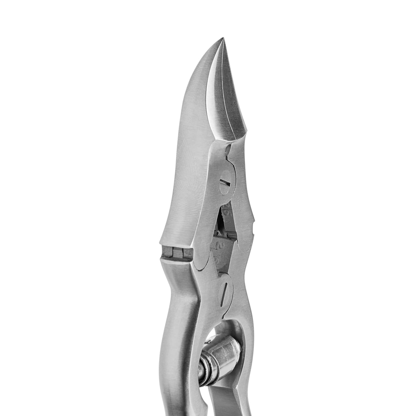 By MILLY High Carbon Steel Professional Nail Clippers for Seniors & Podiatrist Toenail Clippers | Hammer Forged to Trim Thick or Hard Toenails | Heavy Duty Toenail Clippers for Thick Toenails (Silver)