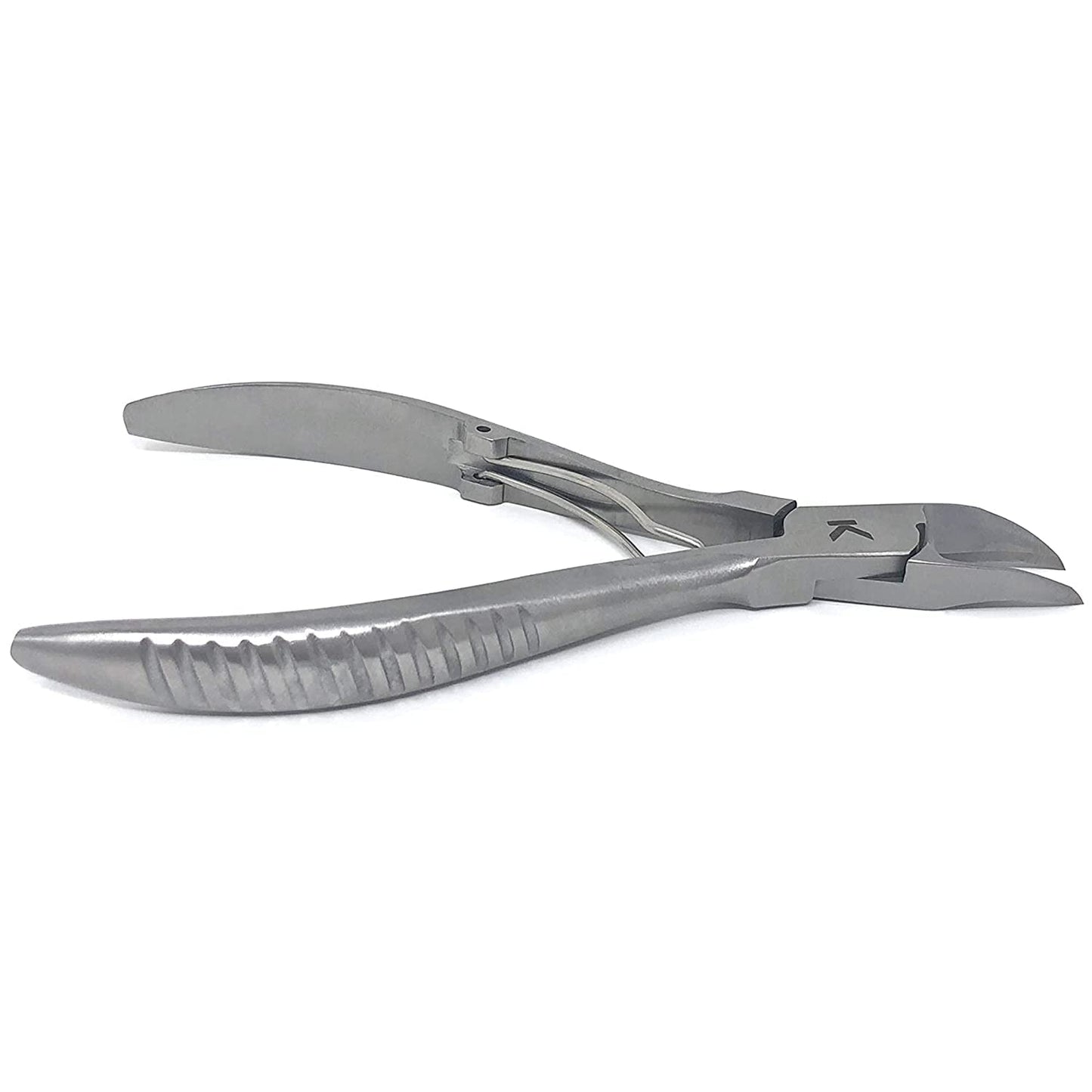 KOHM Nail Clippers + Ingrown Toenail Clippers for Thick Nails - Heavy Duty, Wide Mouth Professional Fingernail and Toenail Clippers for Men, Women & Seniors, Silver