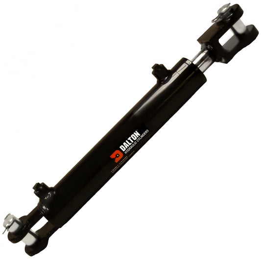 Dalton Hydraulic Cylinders Double Acting Welded Clevis Cylinder 1.5" Bore x 16" Stroke NPT Ports (3000 PSI)