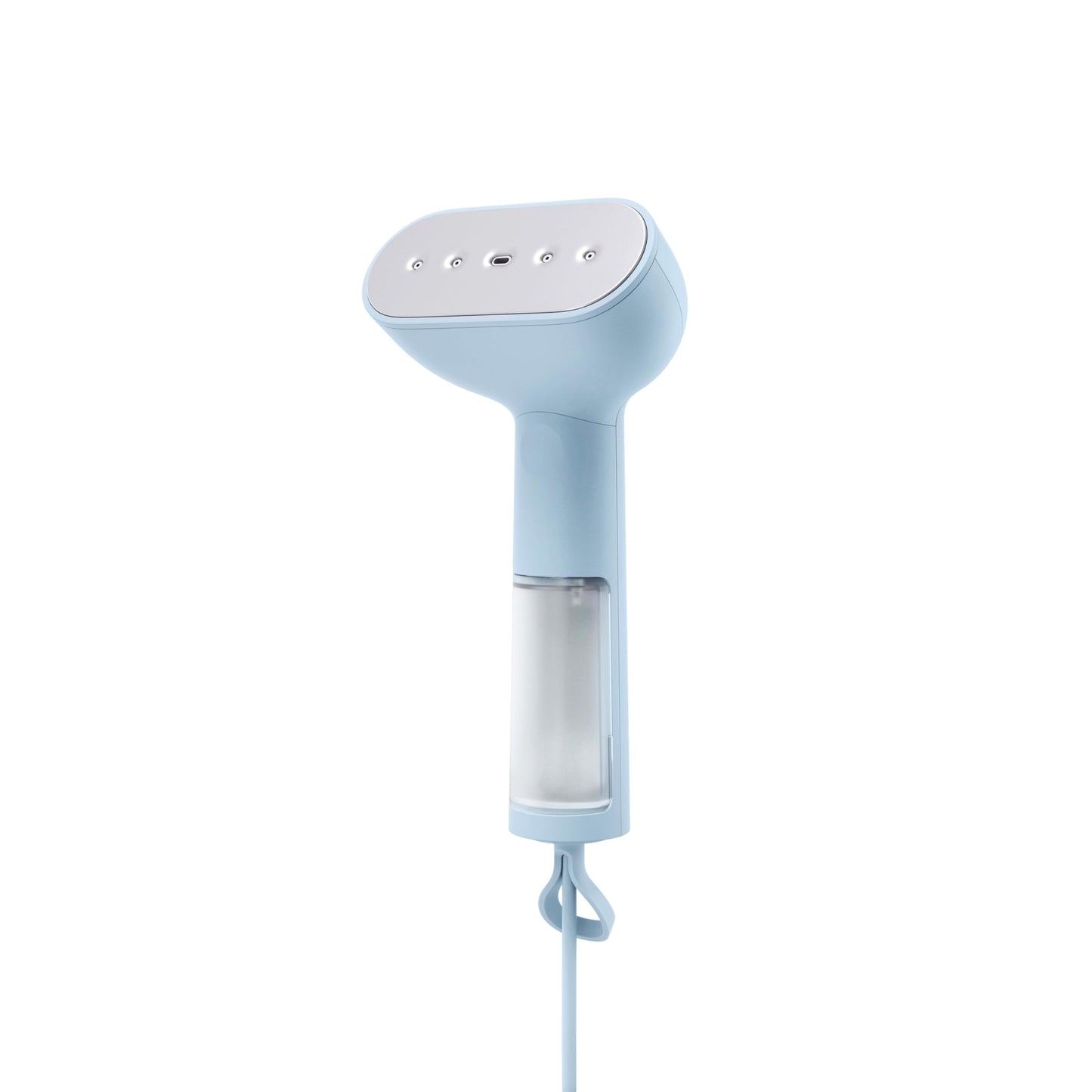 Steamery Handheld Clothes Steamer Cirrus Core, 1350W, Steam Output 0.74 oz/min, Heat up in 15 Seconds, Dry Steam Technology, Hanging Loop, Visible Water Tank, Portable, Scandinavian Design (Blue)