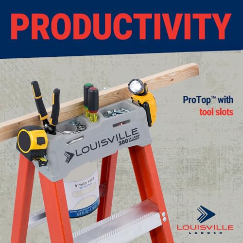 Louisville Ladder FS1508 Ladder, 8-Foot, Orange